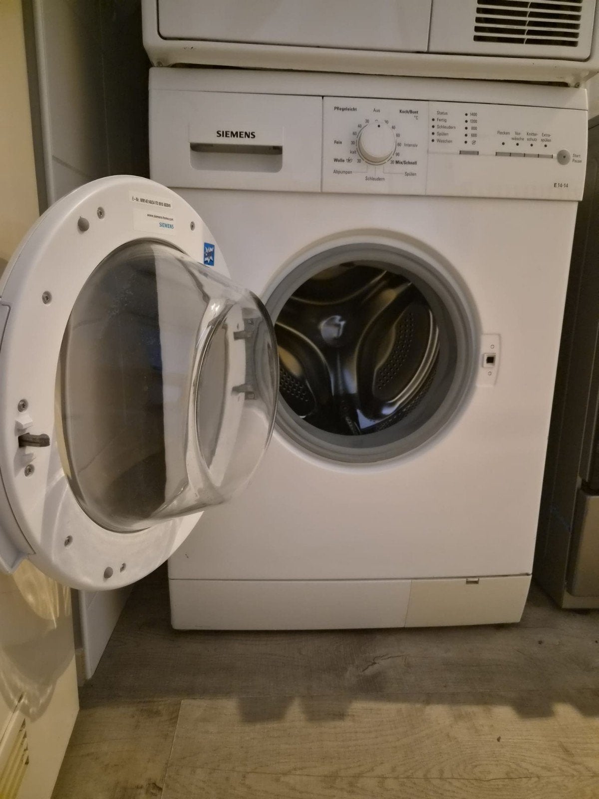 Siemens WM14E140/34 7kg Wasmachine, Ophalen, Gebruikt, Voorlader, 85 tot 90 cm