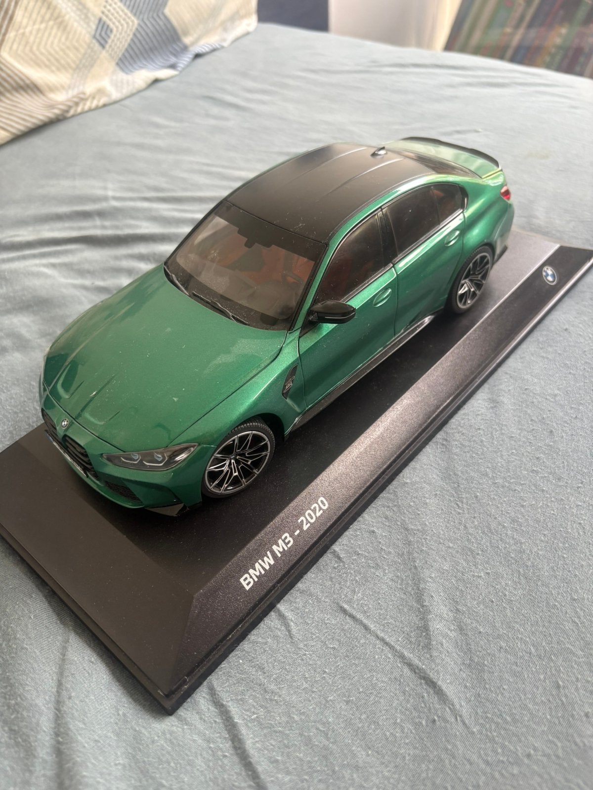 Bmw m3 competion g80 schaalmodel 1:18, Ophalen, Zo goed als nieuw, Auto