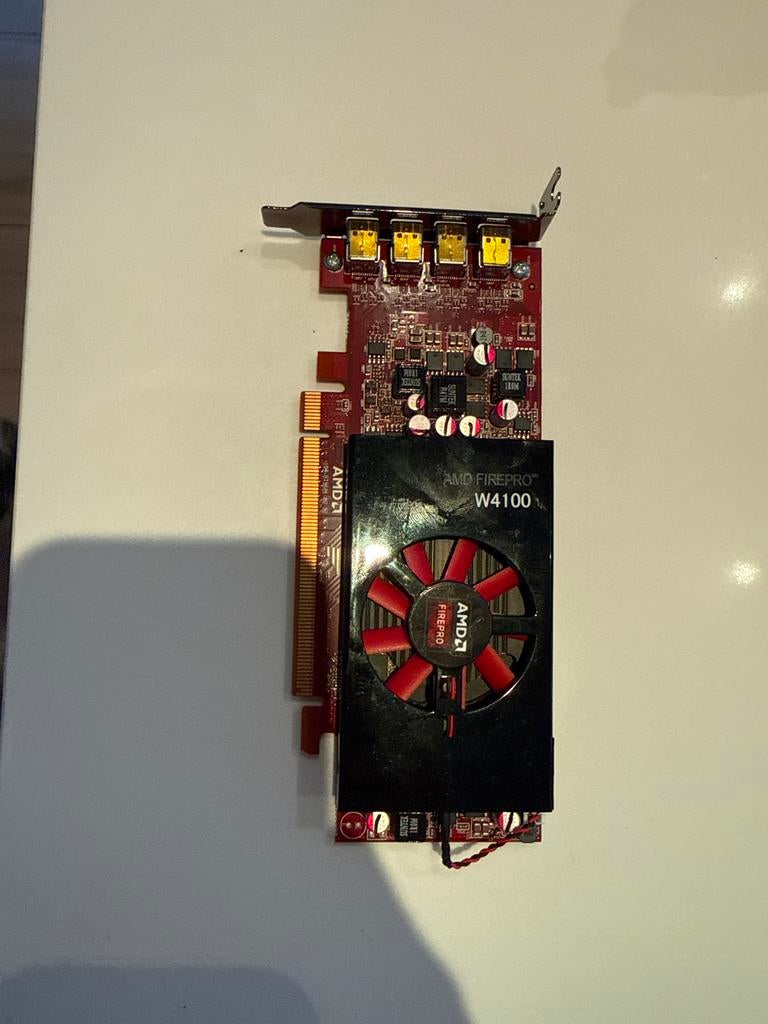 AMD Firepro W4100 2G videokaart, PCI-Express 3, Gebruikt, AMD, DisplayPort