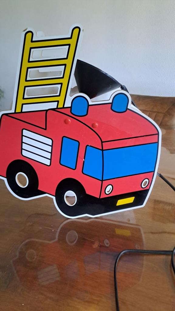 Leuke Brandweerwagen Lamp voor Kinderkamer, Ophalen of Verzenden, Gebruikt