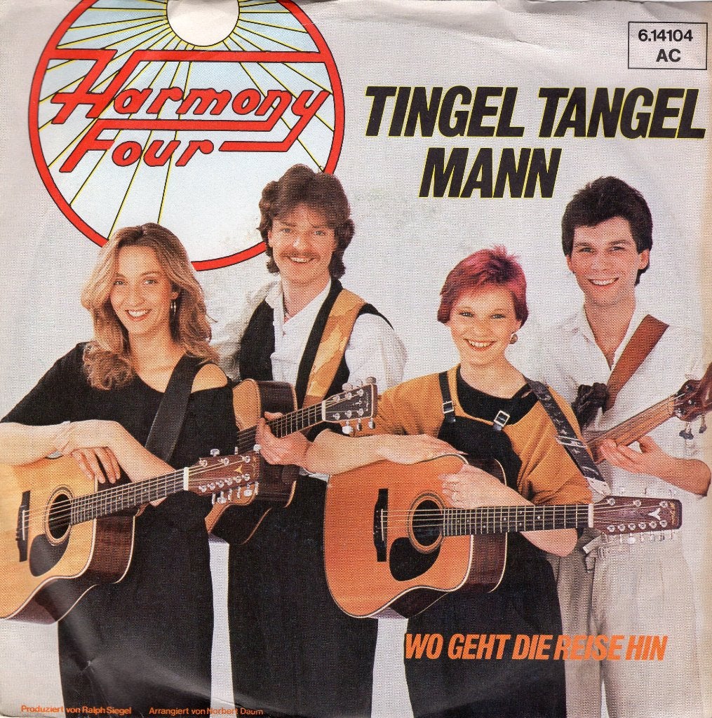 HARMONY FOUR  -  Tingel tangel Mann, 7 inch, Zo goed als nieuw, Pop, Fotohoes