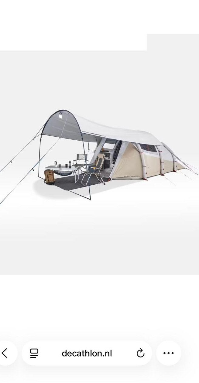 Decathlon Quechua Arpenaz Fresh Camping Luifel, Ophalen, Zo goed als nieuw, Tot en met 4