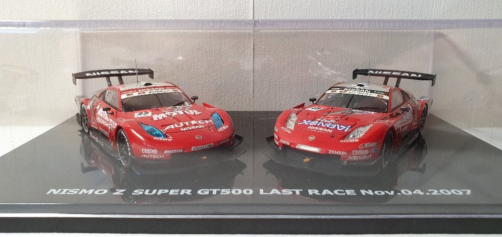 Ebbro Nissan Nismo Z Super GT500 set 1:43, Hobby en Vrije tijd, Ophalen of Verzenden, Zo goed als nieuw, Auto, Overige merken