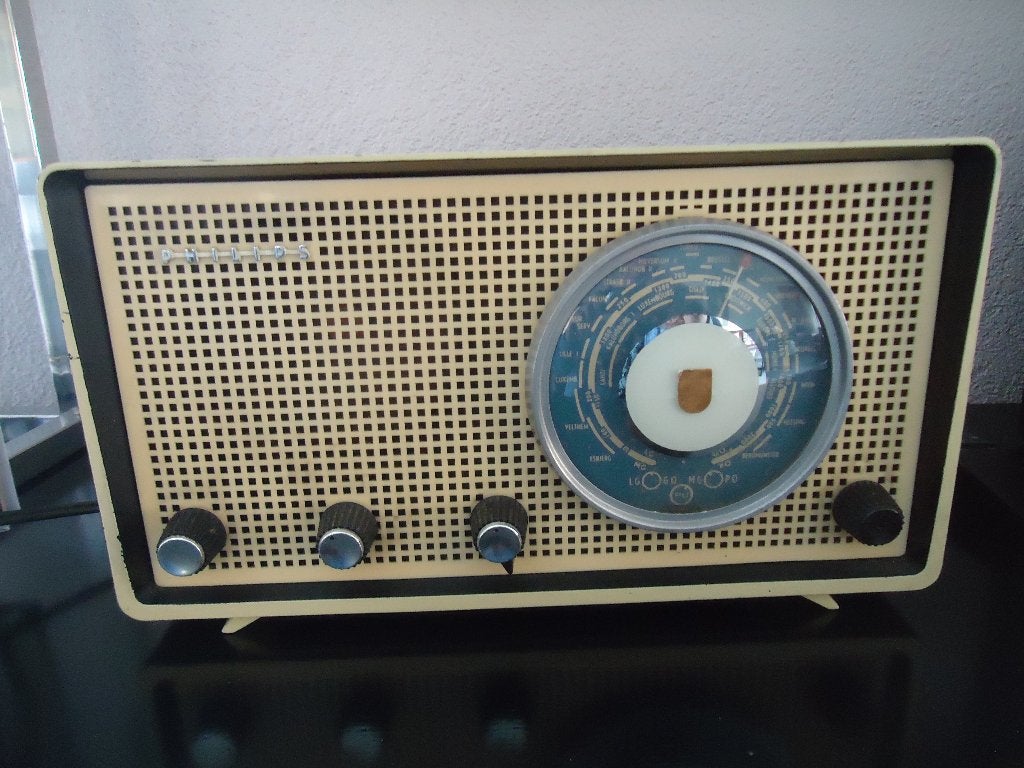 Vintage Philips Radio eind jaren 50 goede staat !, Verzenden, Gebruikt