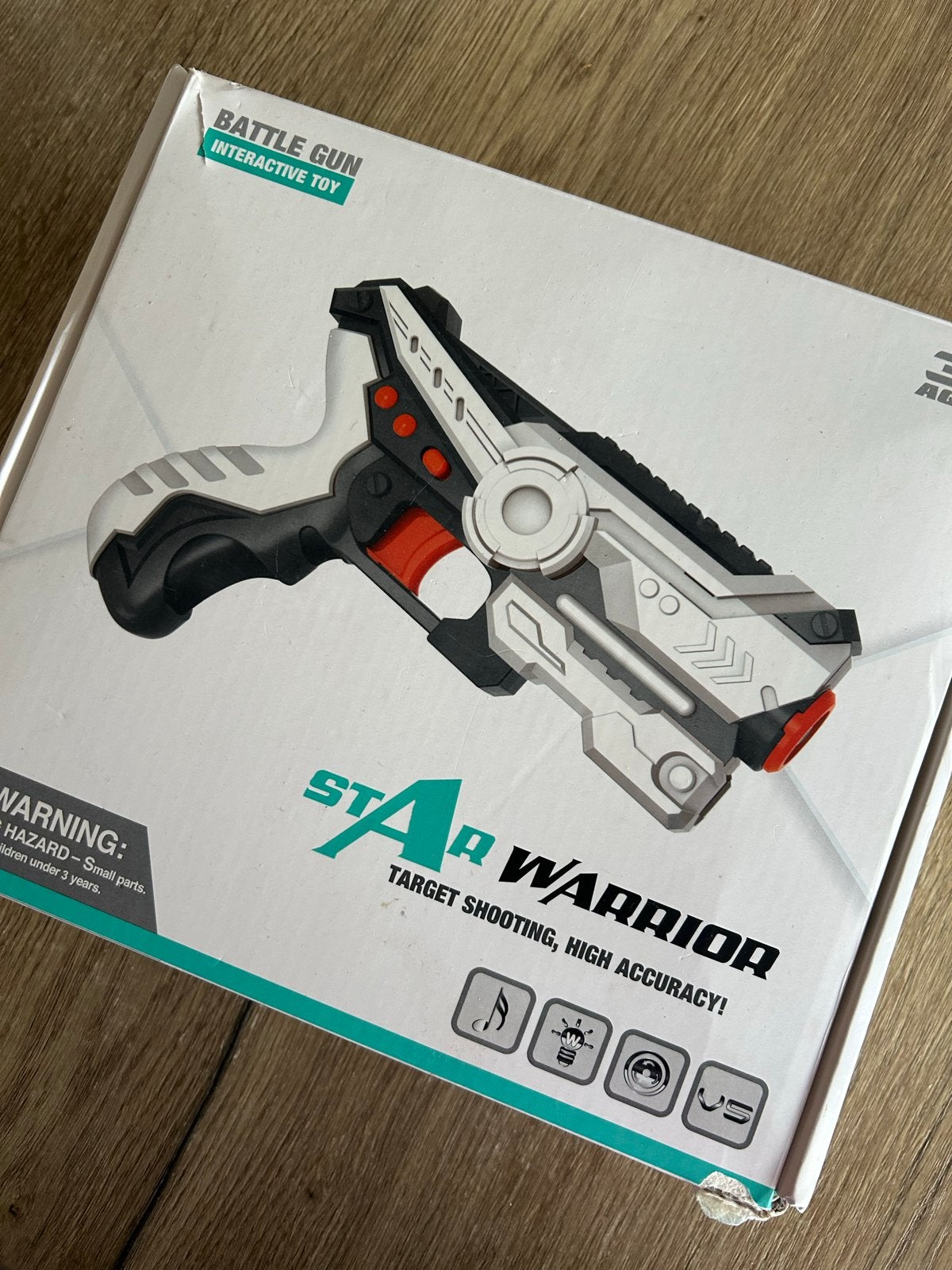 Lasergame set Star Warrior - 2 pistolen en vesten, Ophalen, Gebruikt