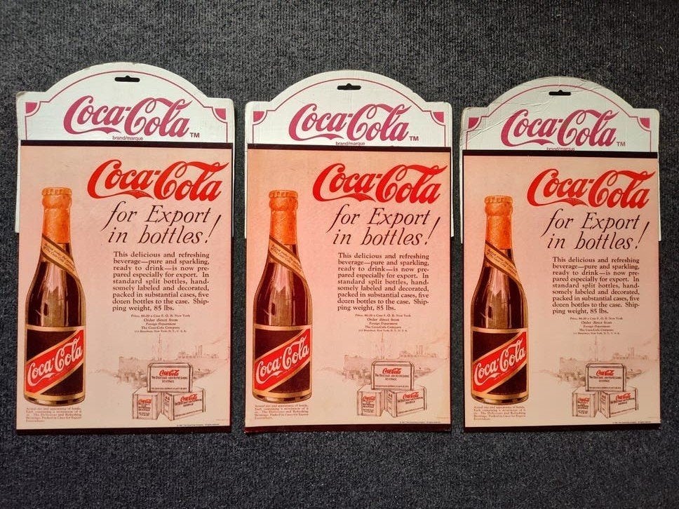 3x Coca-Cola reclamebord, Ophalen of Verzenden, Reclamebord