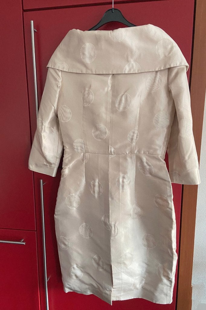 Jurk Addy van den Krommenacker, Kleding | Dames, Ophalen of Verzenden, Gedragen, Maat 38/40 (M), Beige
