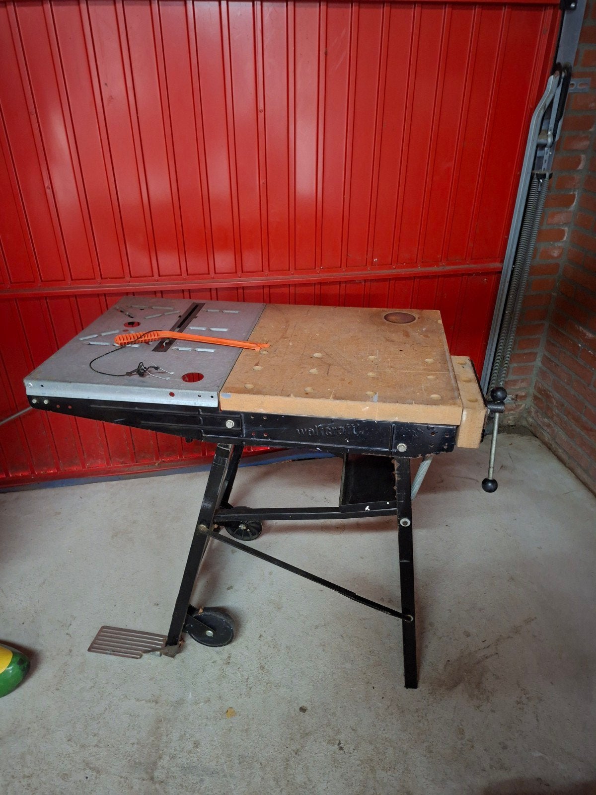 wolfcraft zaagtafel/werkbank, Ophalen, Gebruikt