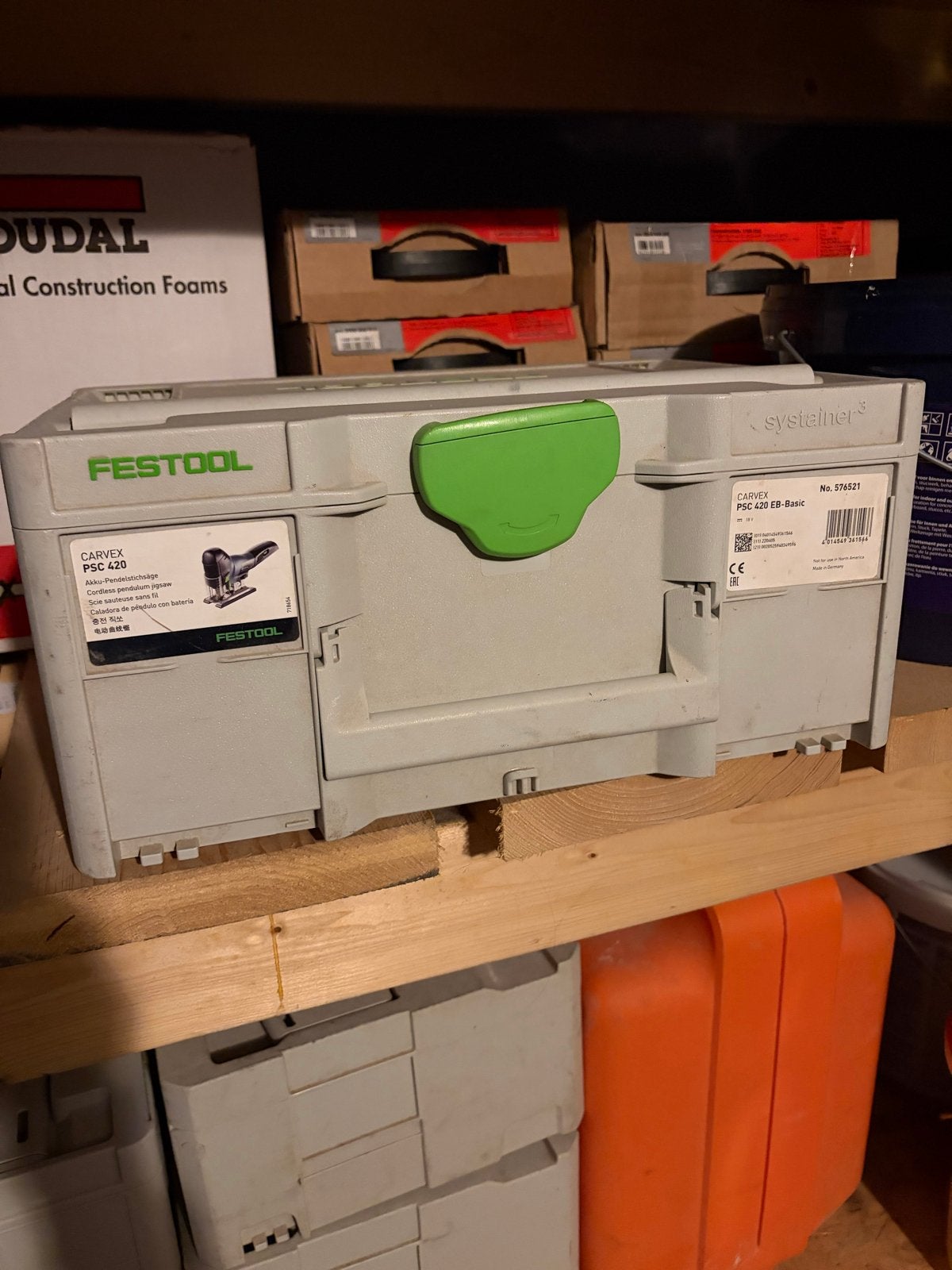 Festool CARVEX PSC 420 EB Decoupeerzaag met 2 accu's, Gebruikt, 600 tot 1200 watt, Ophalen of Verzenden, Decoupeerzaag