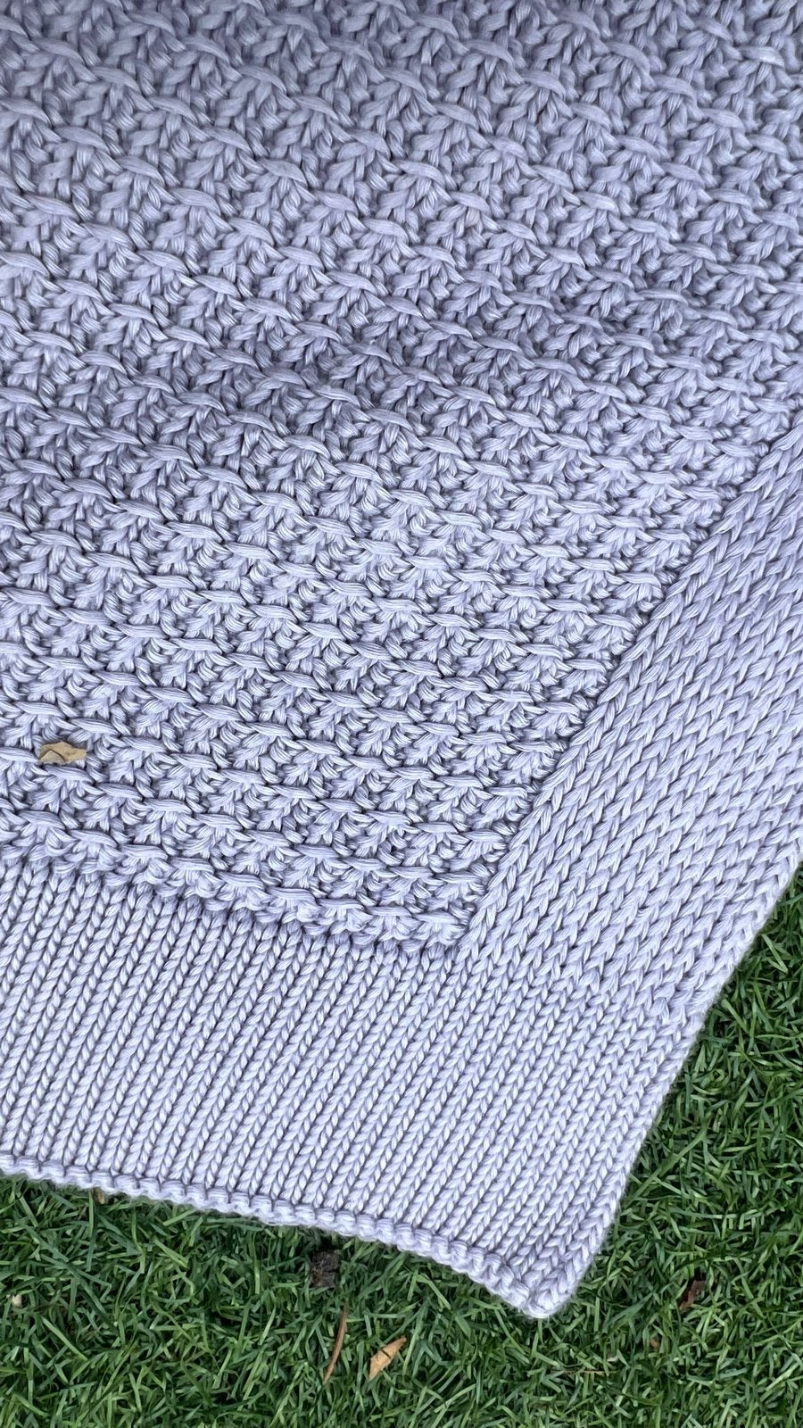MEMI Baby Deken - Grijs Gebreid cotton, Zo goed als nieuw, Ademend, Grijs, 110 cm