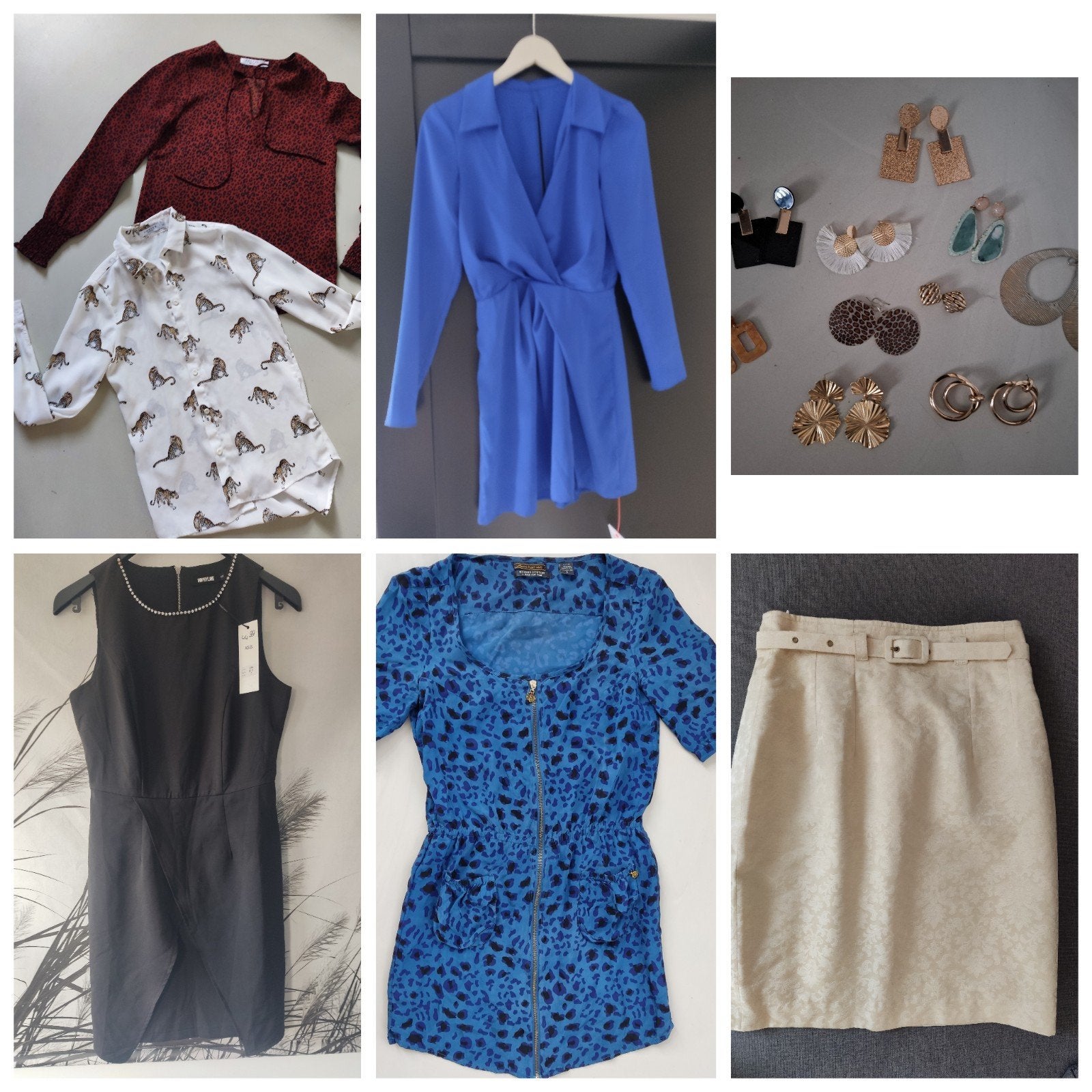 pakket Asos zara costes h&m oorbellen jurkje blouse  rok, Ophalen of Verzenden, Zo goed als nieuw, Maat 34 (XS) of kleiner