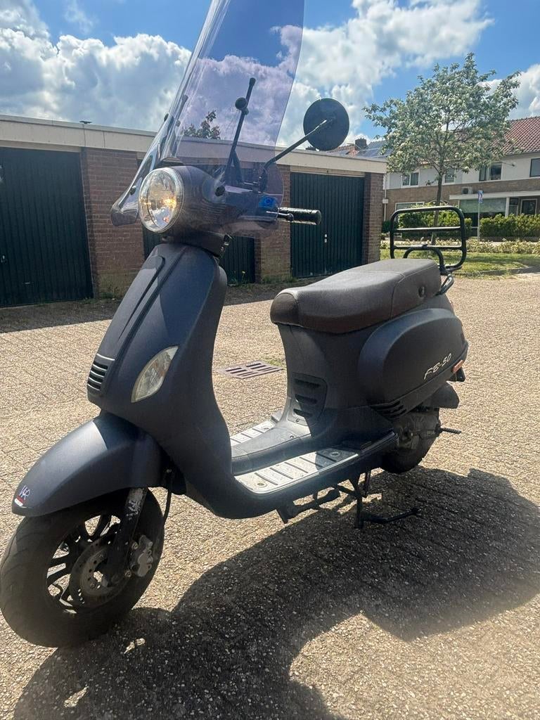 Vespa look 2016 blauw kenteken, Ophalen of Verzenden, Gebruikt, Overige typen, Vespa