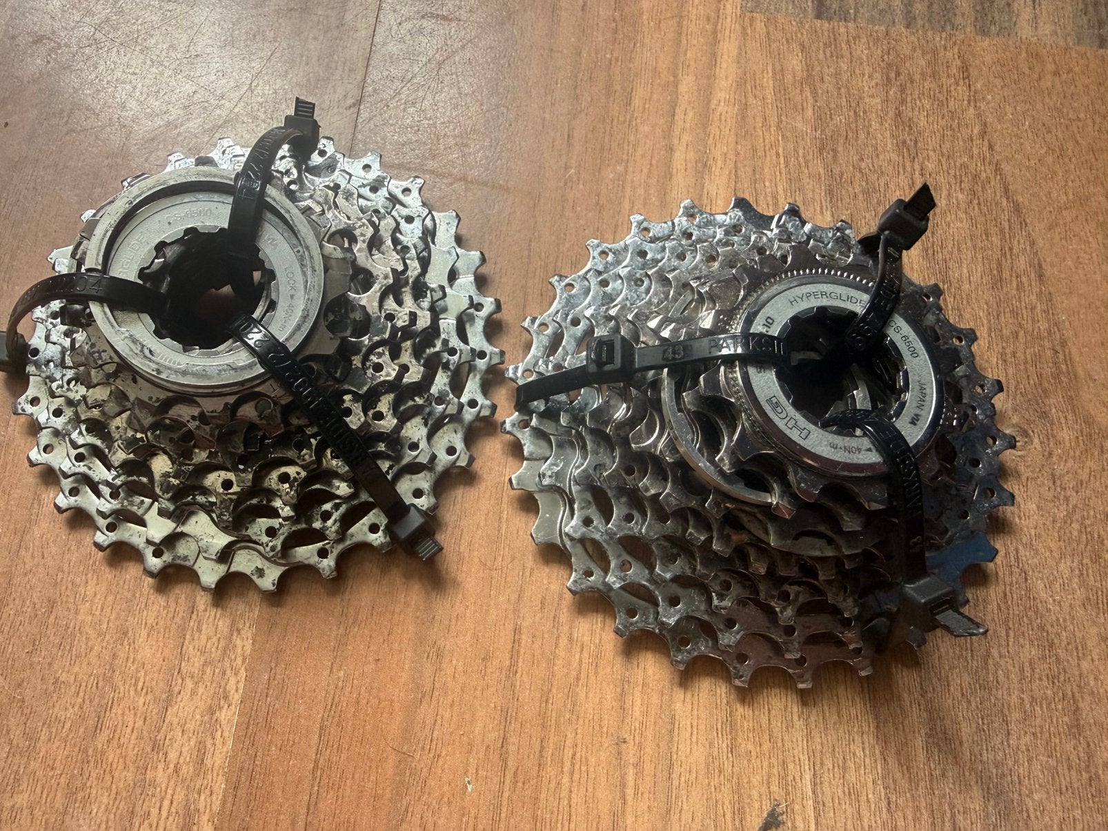 Shimano Hyperglide Cassettes - 9 speed, Fietsen en Brommers, Fietsonderdelen, Gebruikt, Derailleur of Ketting, Staal, Racefiets