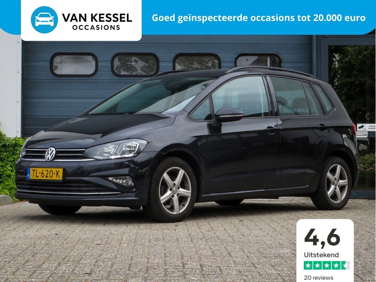 Volkswagen Golf Sportsvan 1.0 TSI Comfortline | Full option, Auto's, Volkswagen, Voorwielaandrijving, Gebruikt, Euro 6, Zwart