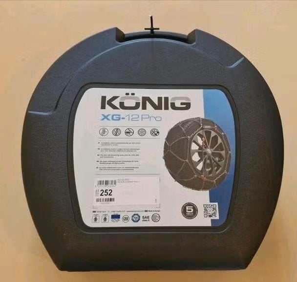 Sneeuwkettingen te huur -  König XG-12 Pro 252, Auto diversen, Ophalen, Zo goed als nieuw