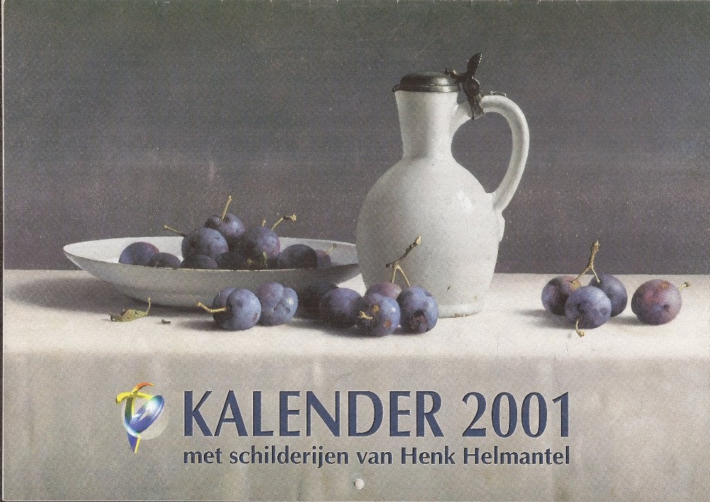 Kalender 2001 Schilderijen Henk Helmantel EO 2 maandelijks, Ophalen of Verzenden, Zo goed als nieuw, Nvt, Maandkalender