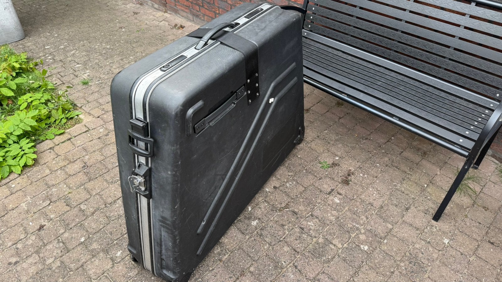 Pro Fietskoffer / Bikecase met sloten + 2 wieltassen, Ophalen, Zo goed als nieuw, Hard kunststof, 70 cm of meer