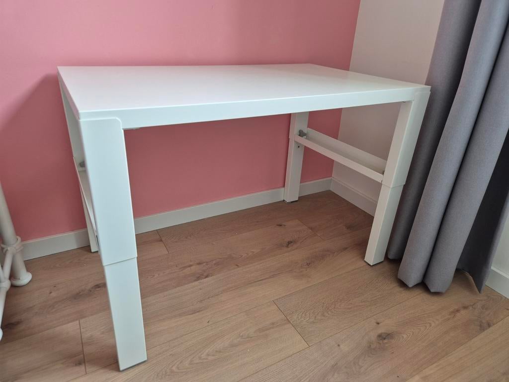 Ikea Pahl wit bureau verstelbaar kind, Huis en Inrichting, Bureaus, Ophalen, 96 cm, Zo goed als nieuw, IKEA