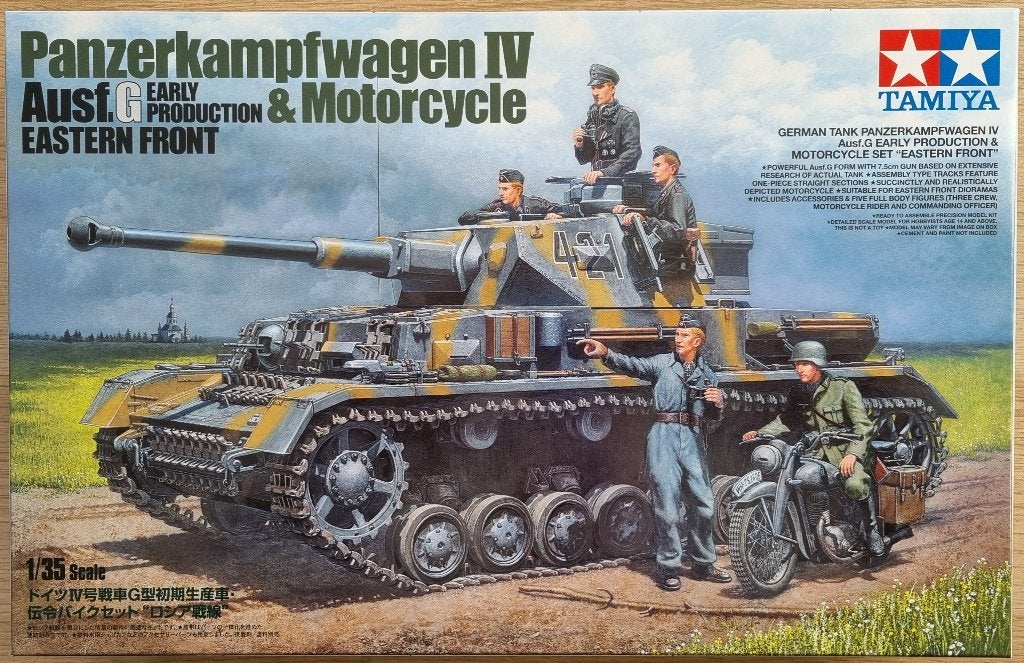 Tamiya #25209 1:35 WWII German Panzerkampfwagen IV Ausf.G, Tank, 1:32 tot 1:50, Nieuw, Ophalen of Verzenden