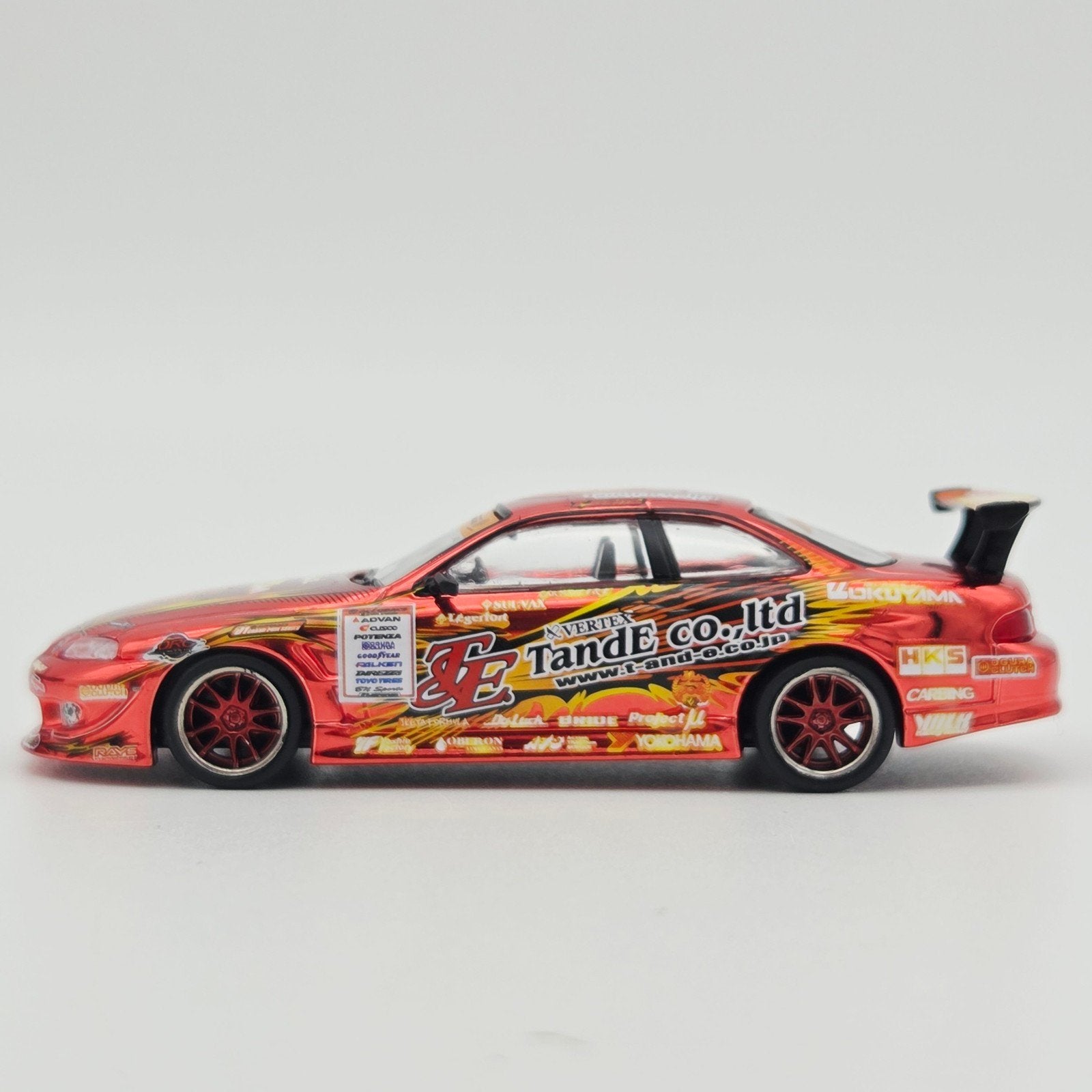Tarmac – Vertex Ridge TE3006 Soarer Chrome Red Special Editi, Mymodelcar@outlook.com, Auto, Tarmac, Ophalen of Verzenden