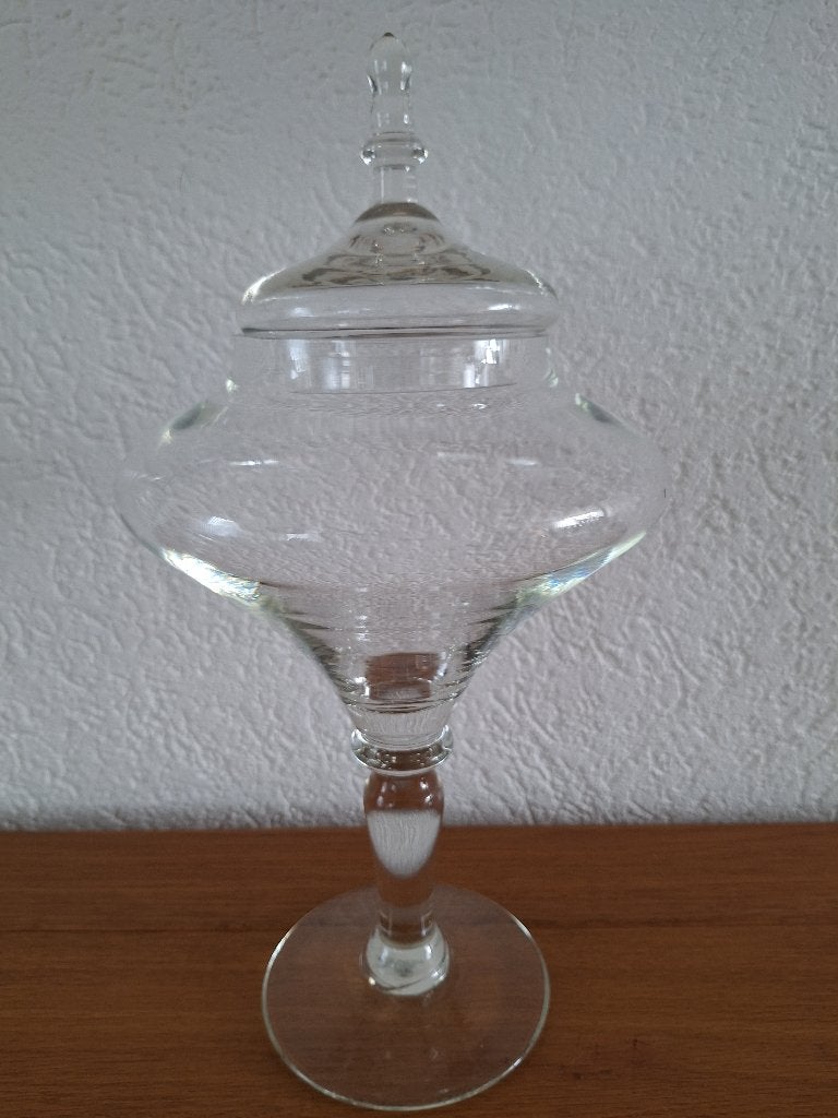 Apothekerspot, Huis en Inrichting, Ophalen, Transparant, 40 cm, Met deksel