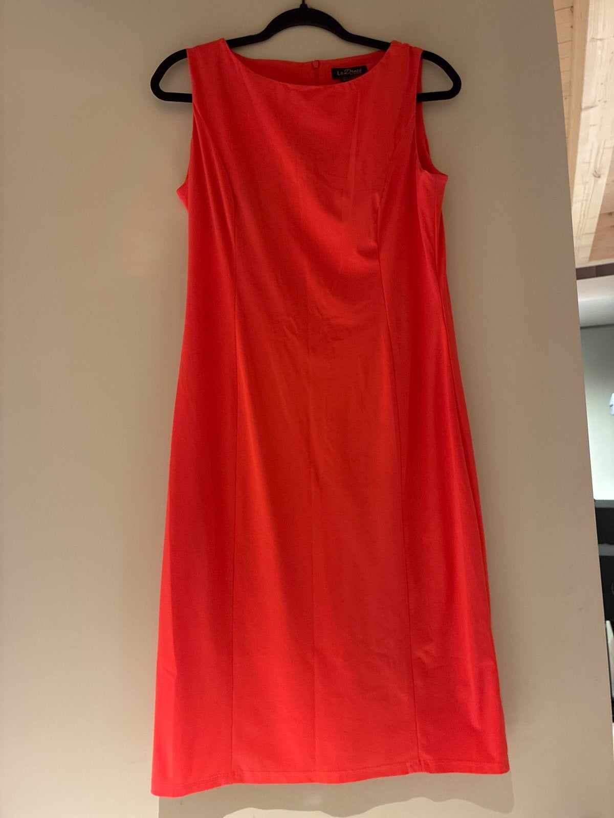 LaDress Gloria jurk koraalrood maat M zgan, Kleding | Dames, Ophalen of Verzenden, Zo goed als nieuw, Maat 38/40 (M), Oranje
