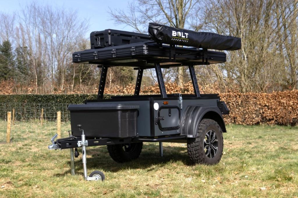 Offroad trailer BOLT GO (nieuw!), Aanwezig, Grijs, Tot en met 4, Ophalen