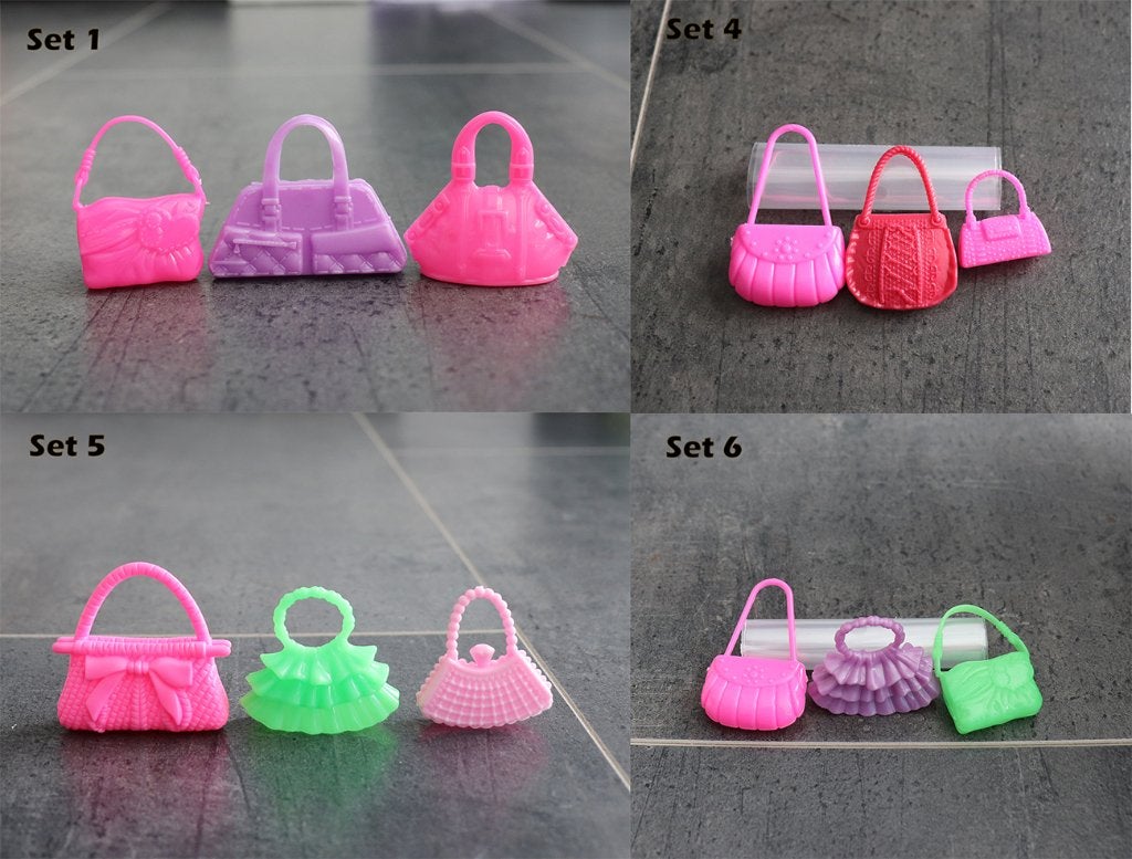 Setjes tasjes handtasjes voor barbie poppen, Ophalen of Verzenden, Nieuw, Barbie