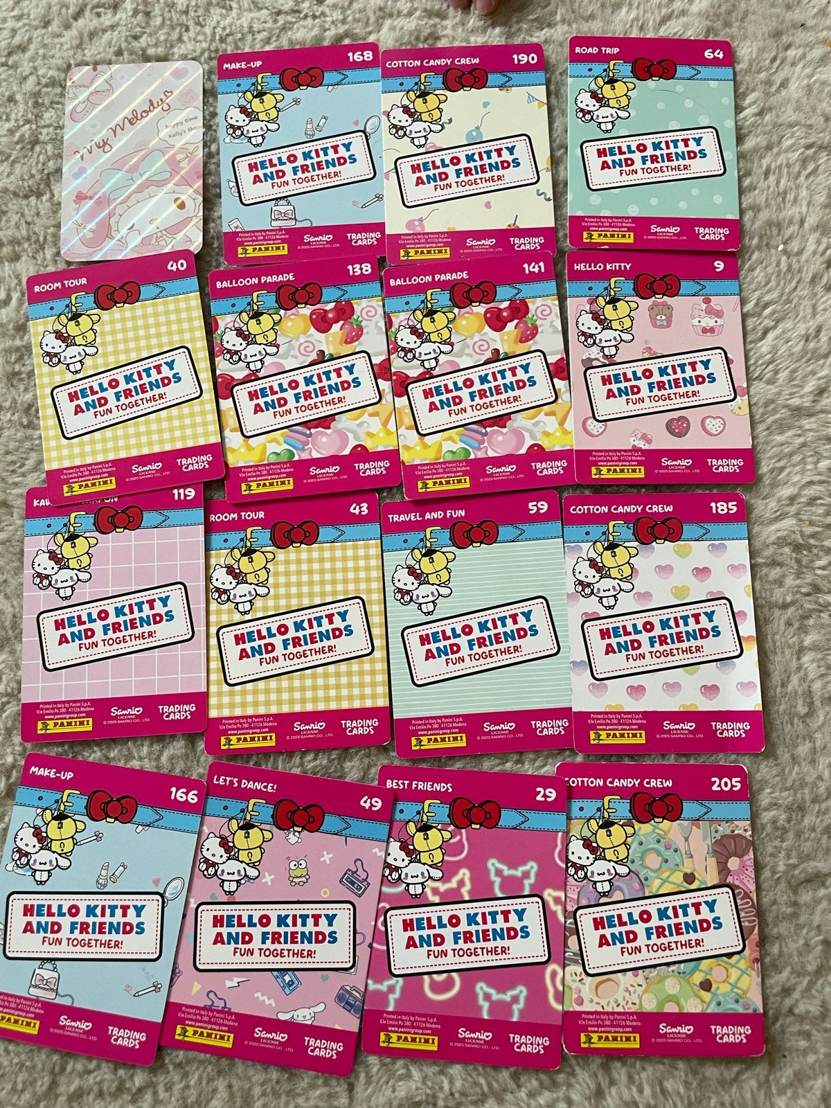 Sanrio Hello Kitty & Friends ruilkaarten - 5 euro voor alles, Ophalen of Verzenden, Zo goed als nieuw, Losse kaart