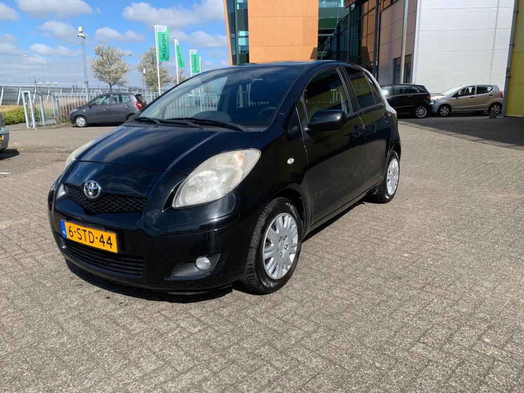 Toyota Yaris 1.3 VVTi Comfort Zwart 2009 Airco 5-drs, Auto's, Toyota, Voorwielaandrijving, 1025 kg, 101 pk, 4 cilinders