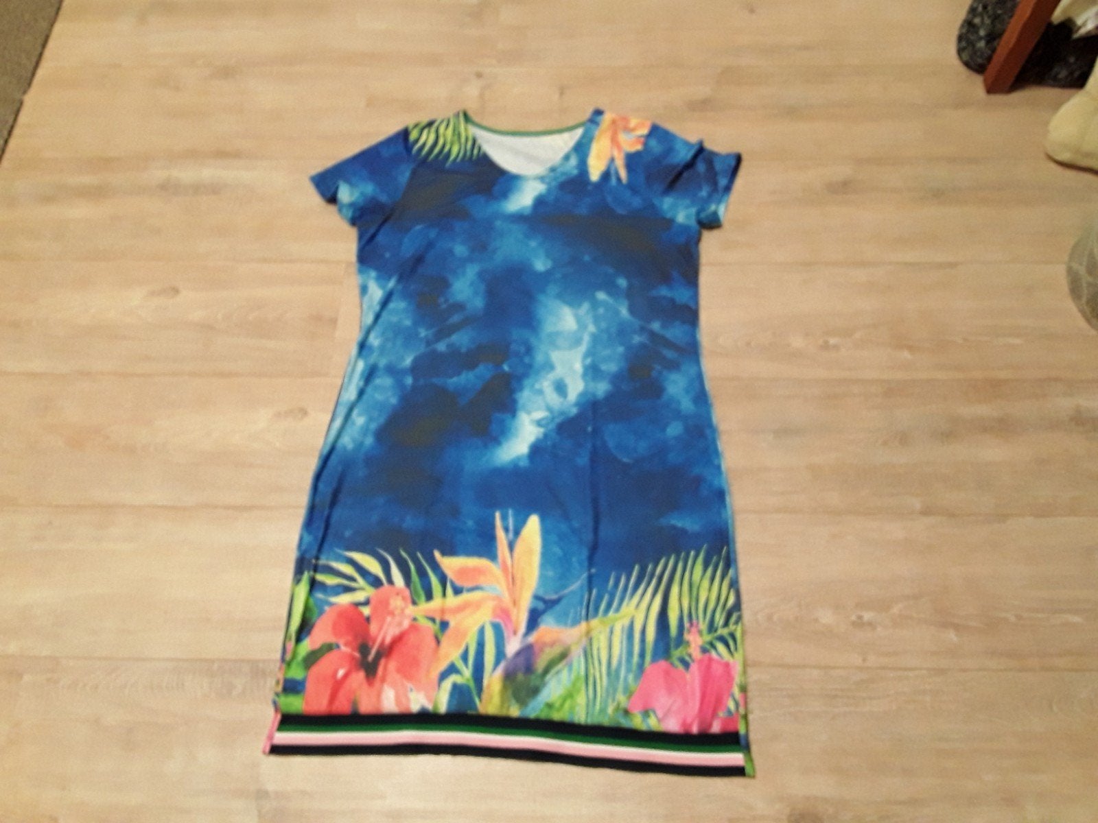 Fleurige jurk maat 42 .Esmar hemdjurk 44 , Betty Barcley 46, Kleding | Dames, Ophalen of Verzenden, Gedragen, Maat 42/44 (L), Knielengte