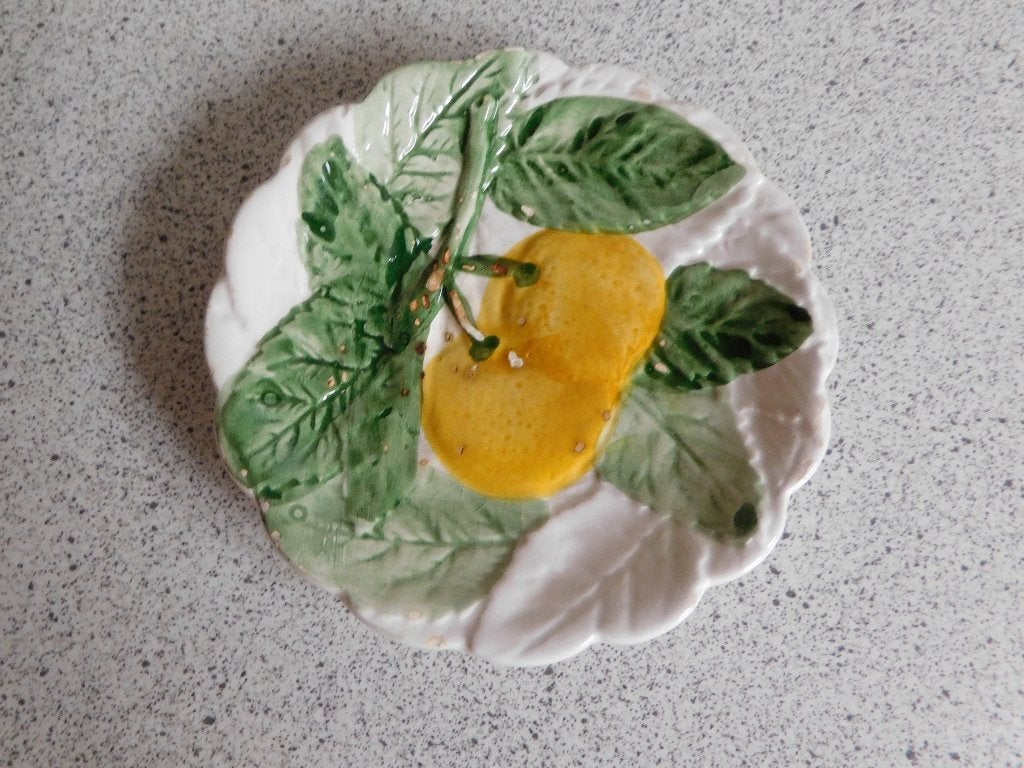 Bord 12 cm. Citroen Majolica of Barbotine, Ophalen of Verzenden