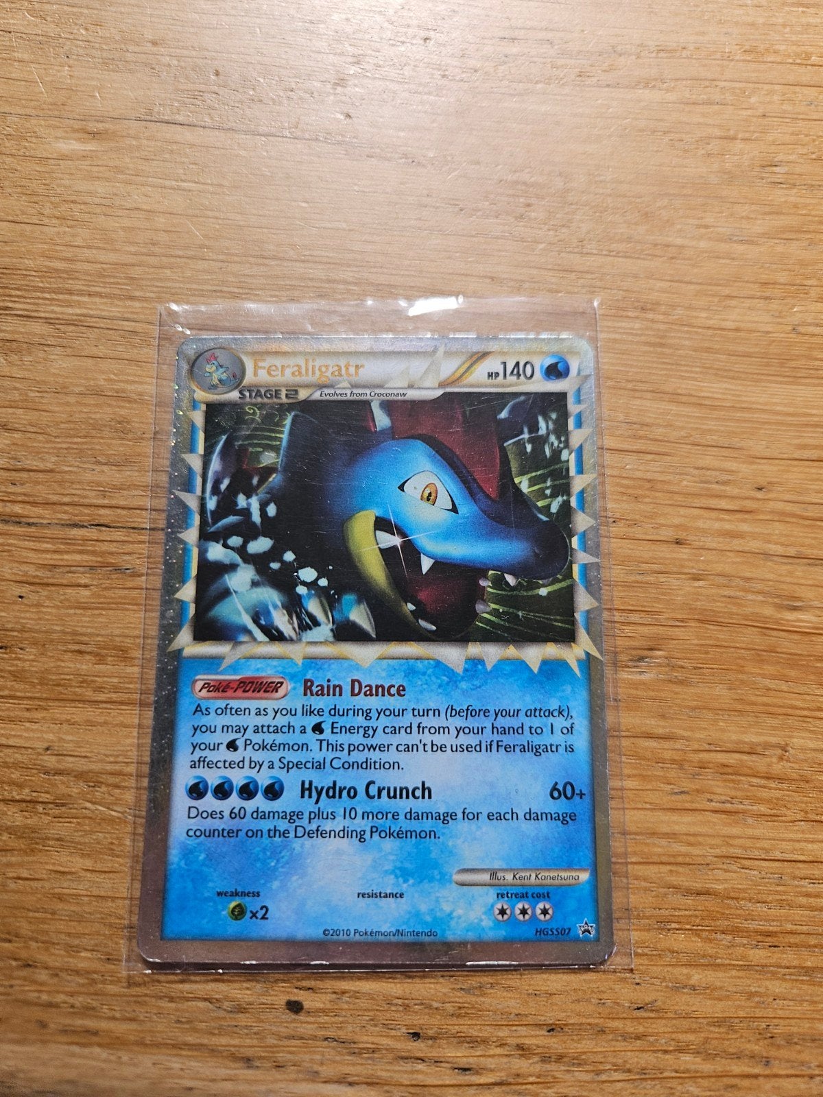 Feraligatr Stage 2 Promo Pokémon Kaart - Goede Kwaliteit, Ophalen of Verzenden, Zo goed als nieuw, Losse kaart, Foil