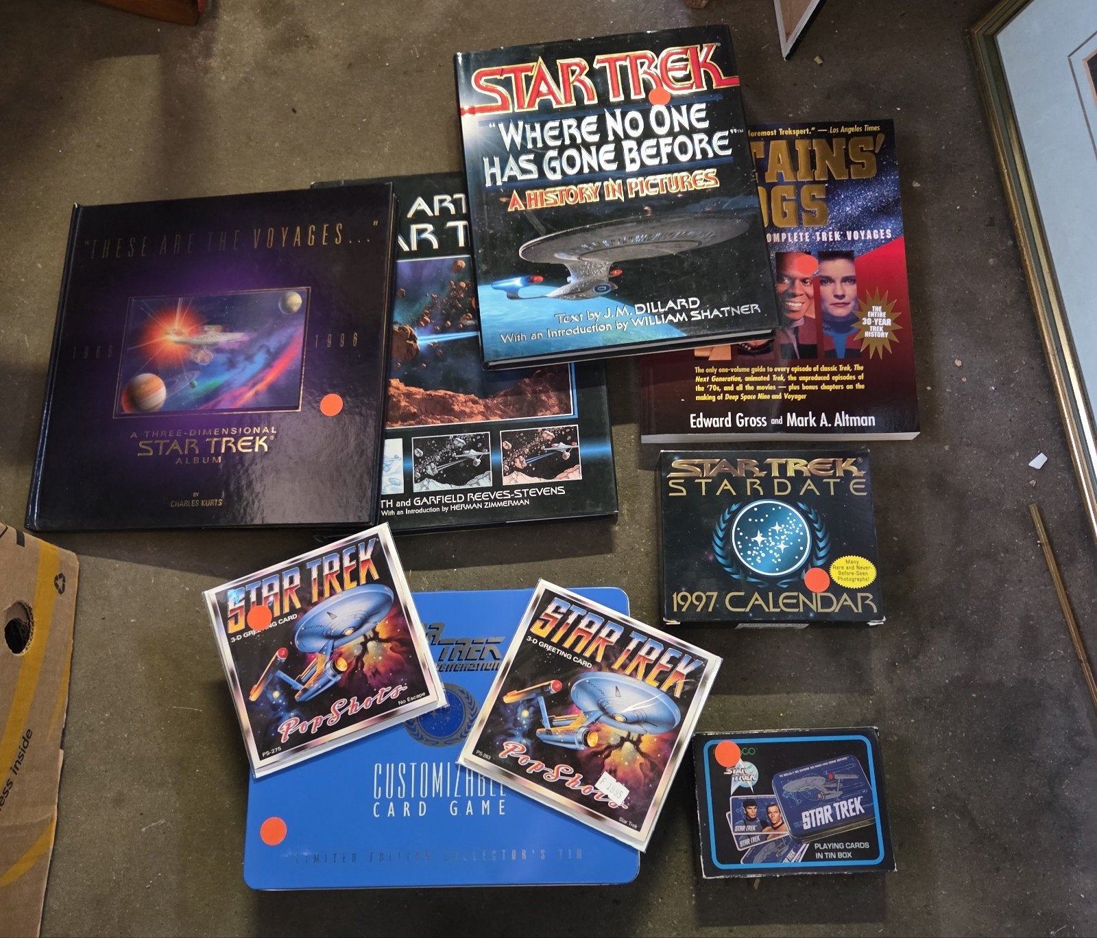Star Trek set spel kaarten boek jaren 90, Overige typen, Ophalen of Verzenden, Zo goed als nieuw, X
