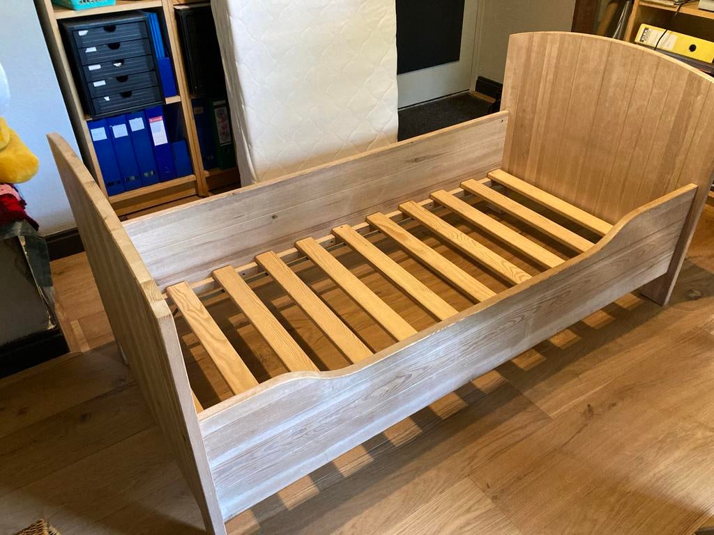 Juniorbed met matras en deken - 70x150 cm, Ophalen, Gebruikt, 70 tot 85 cm, 140 tot 160 cm