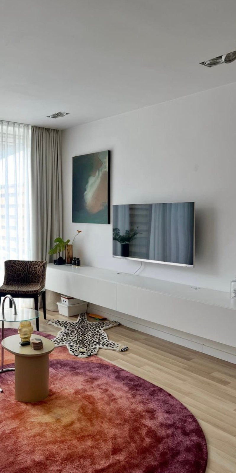 Lema mobili bij Piero Lissoni zwevend wit kast, Ophalen, Zo goed als nieuw, 200 cm of meer, 25 tot 50 cm
