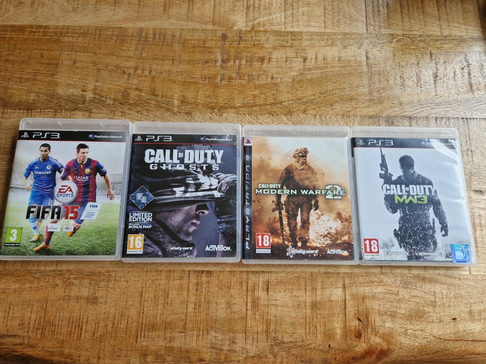 PS3 Games: Call of Duty MW2, Ghosts, MW3 & FIFA 15, Online, Gebruikt, Vanaf 18 jaar, Shooter