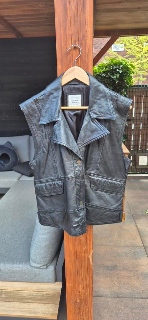 Summum Woman Leren Gilet Zwart Maat L, Summum Woman, Zwart, Maat 42/44 (L), Ophalen of Verzenden