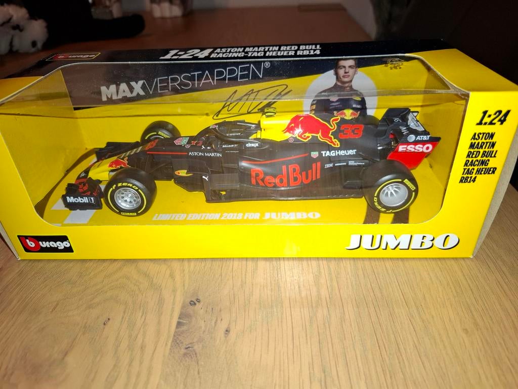 4 Max Verstappen modelauto's 1:24, Ophalen of Verzenden, Nieuw, Bburago