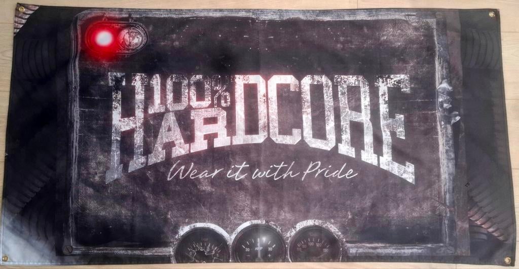 100% Hardcore Vlag - Wear it with Pride, Ophalen of Verzenden, Zo goed als nieuw, Versiering, Overige