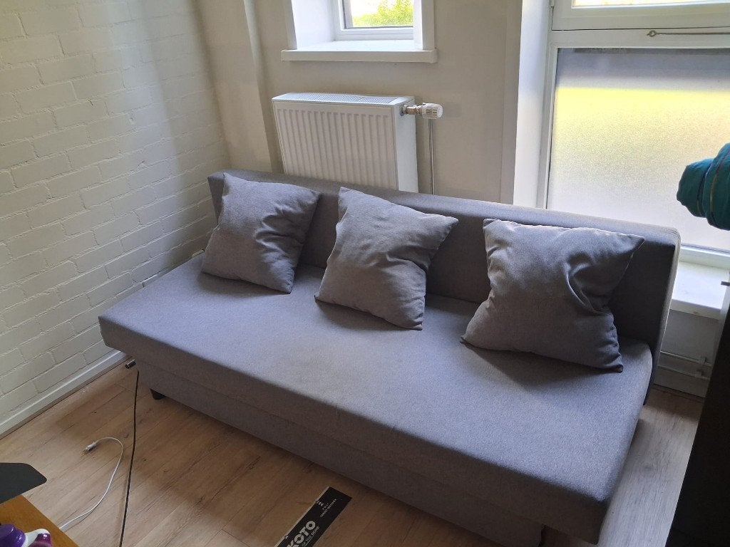 Ikea slaapbank älvdalen, Huis en Inrichting, Slaapkamer | Slaapbanken, Ophalen, Gebruikt, 140 cm, Twijfelaar