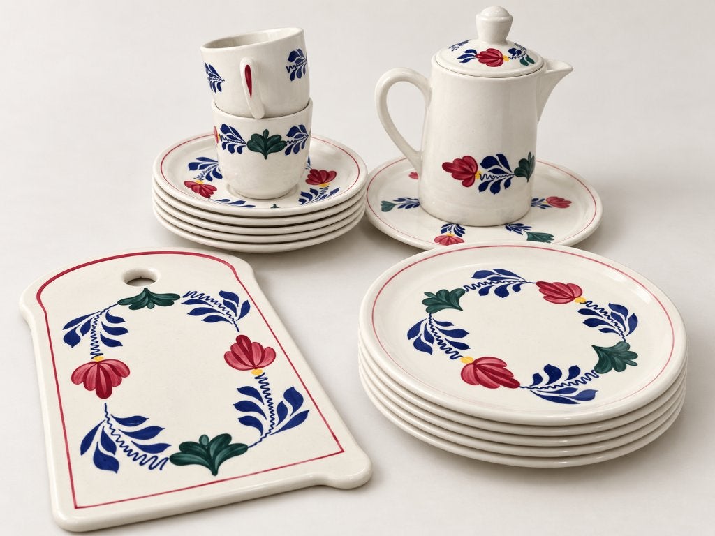 Vintage Boerenbont servies – grotendeels Royal Boch, Ophalen, Gebruikt, Landelijk/Boerenbont, Royal Boch