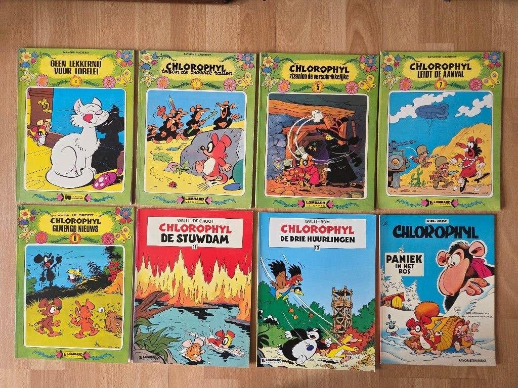 Chlorophyl, verschillende titels, Macherot, Gelezen, Ophalen of Verzenden, Meerdere stripboeken, Raymond Macherot