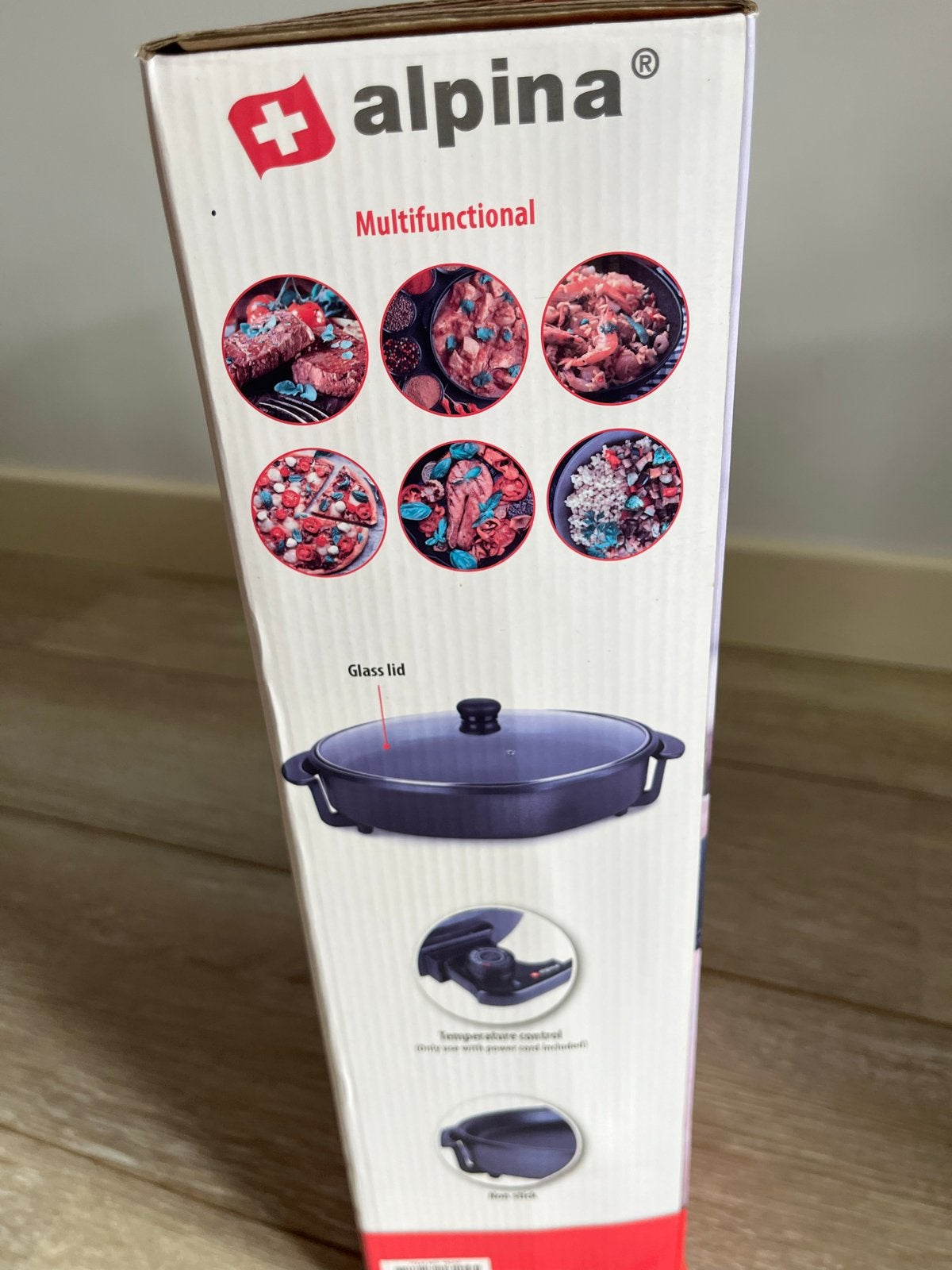Alpina Party Pan - Multifunctionele Elektrische Pan Ø 40cm, Ophalen, Nieuw