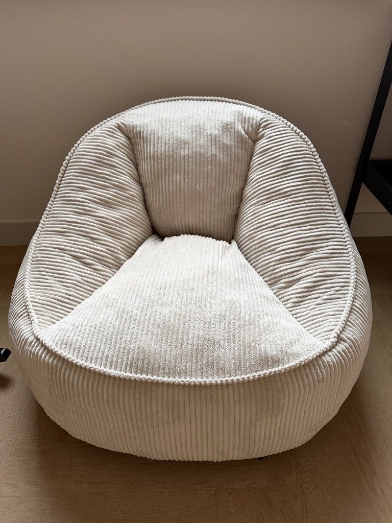 Fauteuil teddy rib 85 x 90 x 70 cm, Ophalen, Nieuw, 75 tot 100 cm, Stof