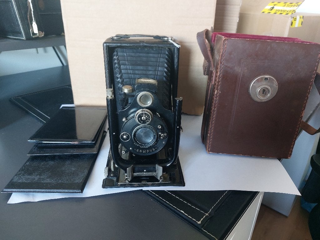 Antieke C.P. Goerz Dogmar camera (7), Ophalen of Verzenden, Voor 1940, Fototoestel