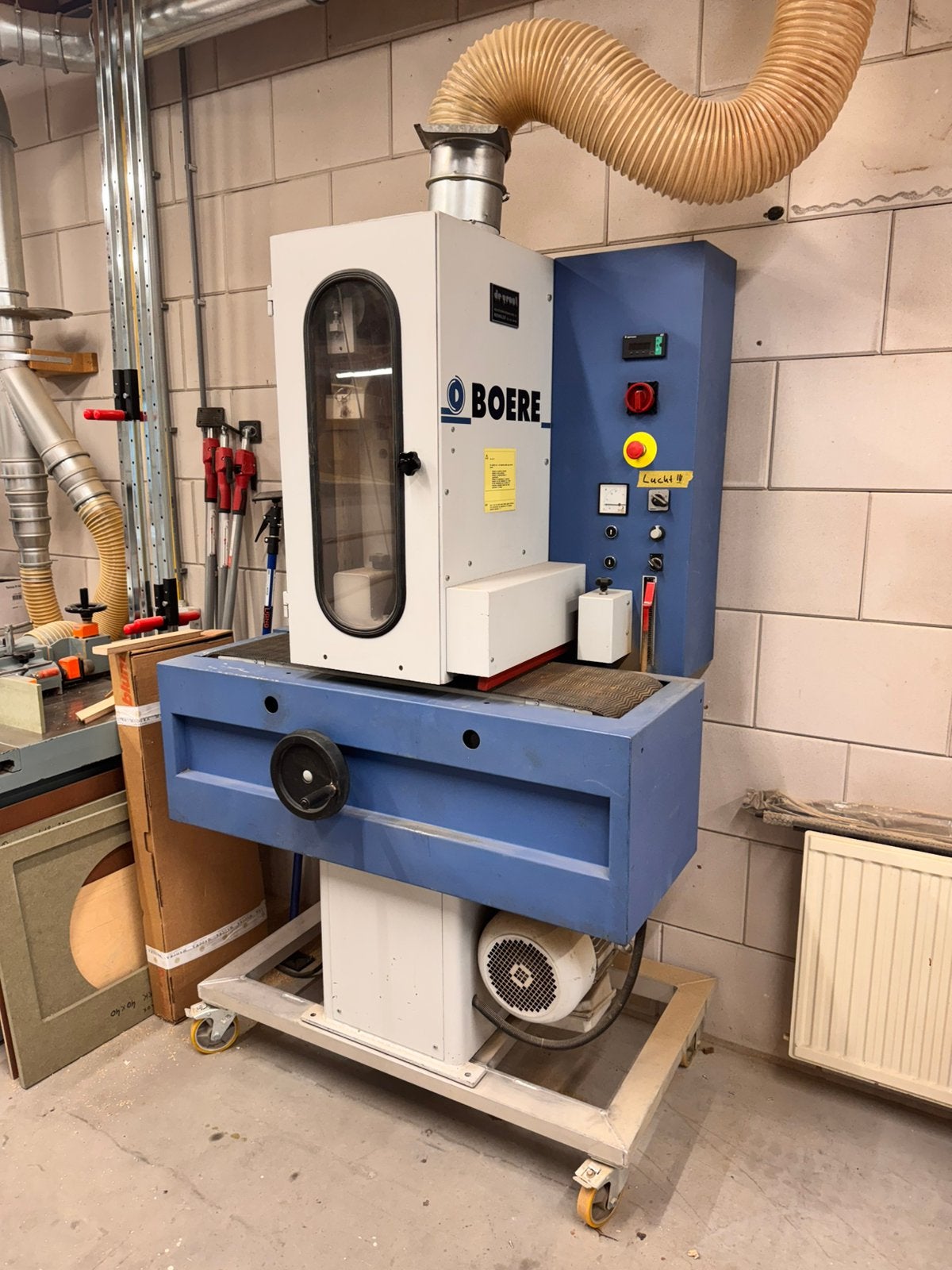 Boere schuurmachine, Ophalen, 1200 watt of meer, Bandschuurmachine