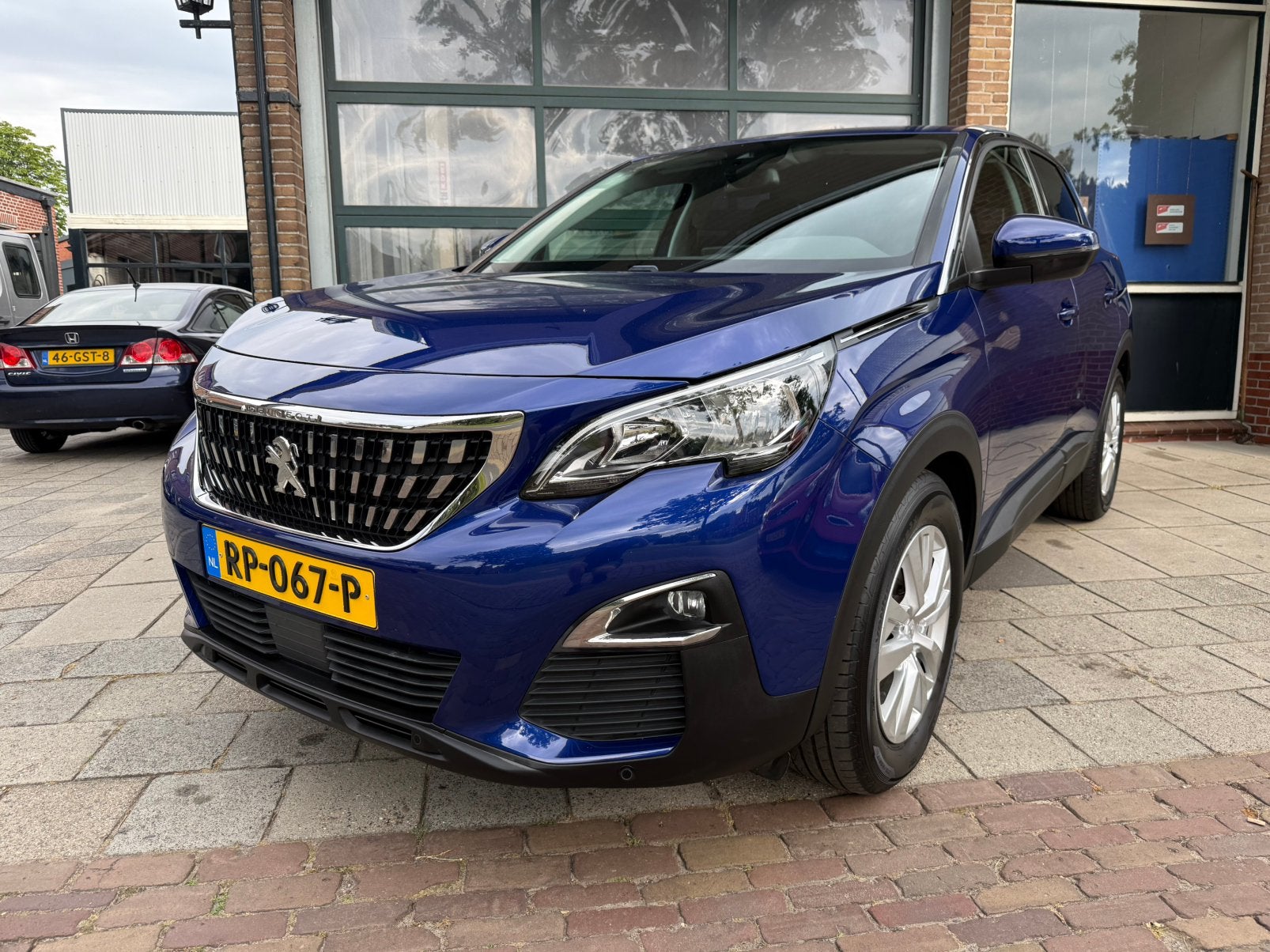 Peugeot 3008 1.2 Puretech 2016 | Cruise | Trekhaak | Stoelve, Auto's, Voorwielaandrijving, Stof, 1199 cc, Blauw