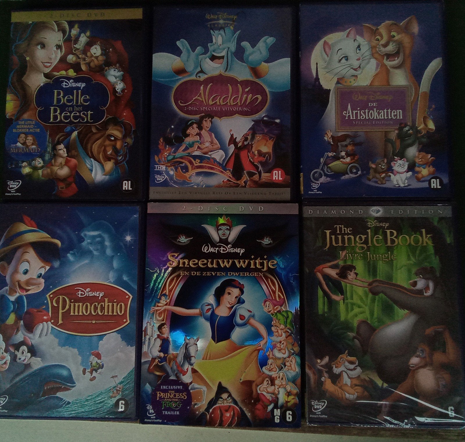 Disney films, prijs is per stuk, Animatie, Nederlands, Ophalen of Verzenden, Zo goed als nieuw