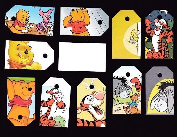0086) winnie de pooh - poeh labeltjes, Ophalen of Verzenden, Zo goed als nieuw, Knuffel